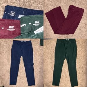 3 Pairs of Old Navy Hi-Rise Pixie Pants